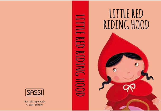 Sassi: My First Library - Fairy Tales - 8 Cardboard Mini-Book Set, Learn by Reading & Playing, Illustrated Story Books, Portable Box, Kid-Toddlers 2+