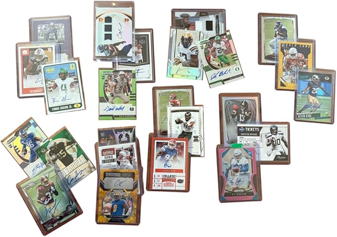 Rich Strike Football Card Triple Auto Third and Goal Mystery Pack. 3 Guranteed Autograph Football Cards.