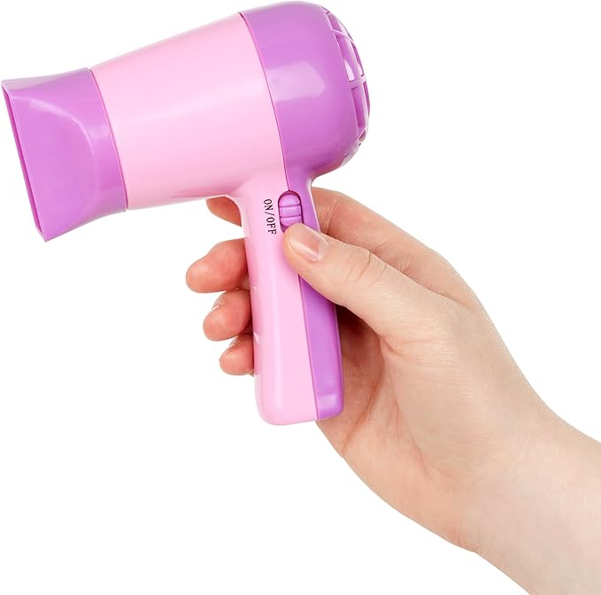 Battat – Play Circle – Hair Dryer with Sounds & Air – Carrying Case – Salon Accessories – Pretend Play Toys – Beauty Shop – 3+ Years(15 Pieces)