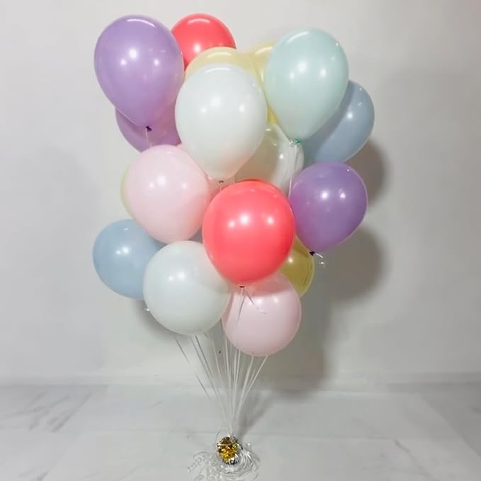 Pastel Rainbow Balloons, Colorful Balloon with Macaron Pink Purple Green White Balloon Multicolor Balloons for Kid Birthday Rainbow Party Baby Shower Party Decoration