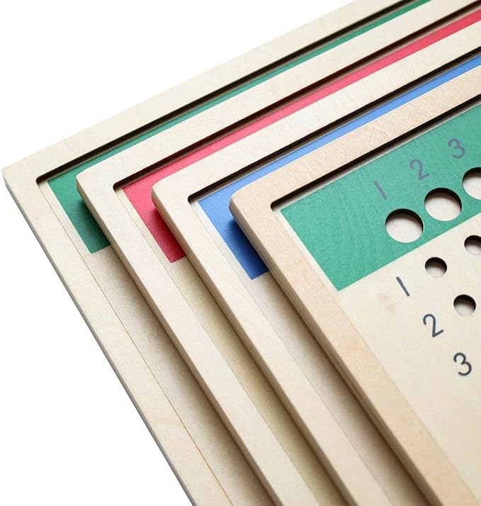 Kghios Montessori Long Division Board (Test Tube Division Group),Montessori Math Toys Materials for Toddlers,Mathematics Teaching Aids Materials Baby Preschool Learning Education Toys