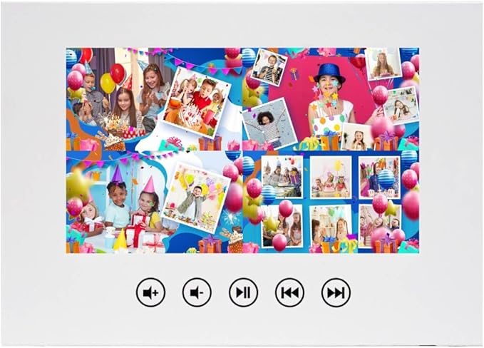 Personalized Birthday Video Card – Upload Photos for Kids Slideshow – Unique Gift for Boys & Girls – 7” Digital Display, 512MB, USB Charger, Ready-to-Play Gift Experience