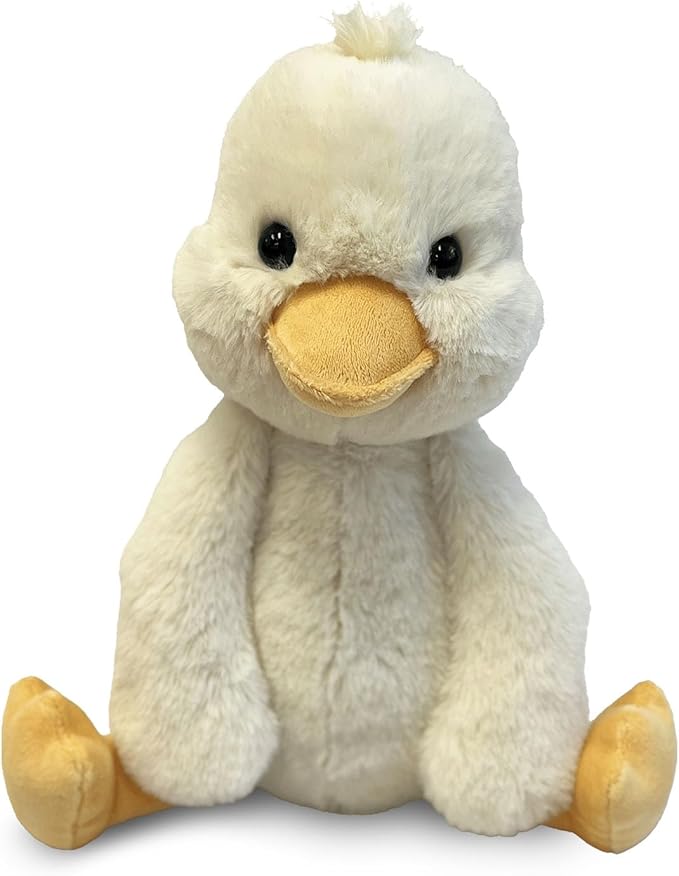 World's Softest Plush Stuffed Animal for Baby, Toddler, Kids, Adults - Adorable Toy Made from Kid-Friendly, Quality Materials - Lushee Off White Duck, 16"