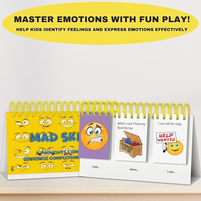 Mad Skillz Sentence Building Cards | Emotional Regulation & Speech Therapy Learning Tool | Phonics, Reading & Language Game for PreK–2nd Grade | Special Education & Homeschool Classroom Must-Have