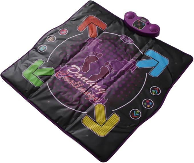 Pilipane Dance Mat Kids Electronic Dance Pad Toy with 4 Game Modes Adjustable Built in Music Non Slip Surface for Children and Adults PVC Material 85x90cm (Non Luminous)