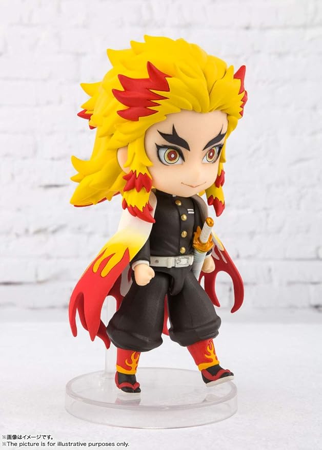 TAMASHII NATIONS - Demon Slayer: Kimetsu no Yaiba - Rengoku Kyojuro, Bandai Spirits Figuarts mini Action Figure