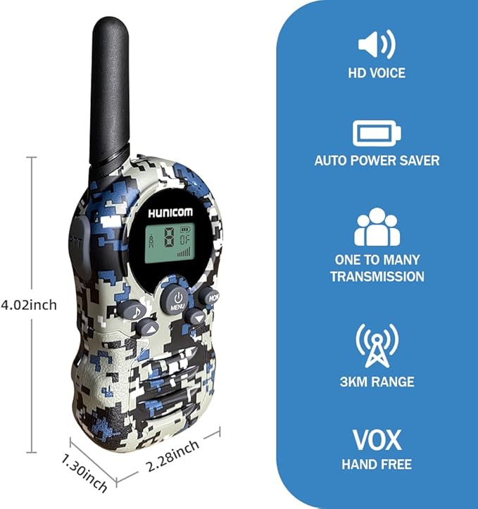 Walkie Talkies for Kids Toys Gifts 3 Packs-FRS 2 Way Radio walky Talky, Birthday Gift Present for 3-12 Years Old Boys Girls