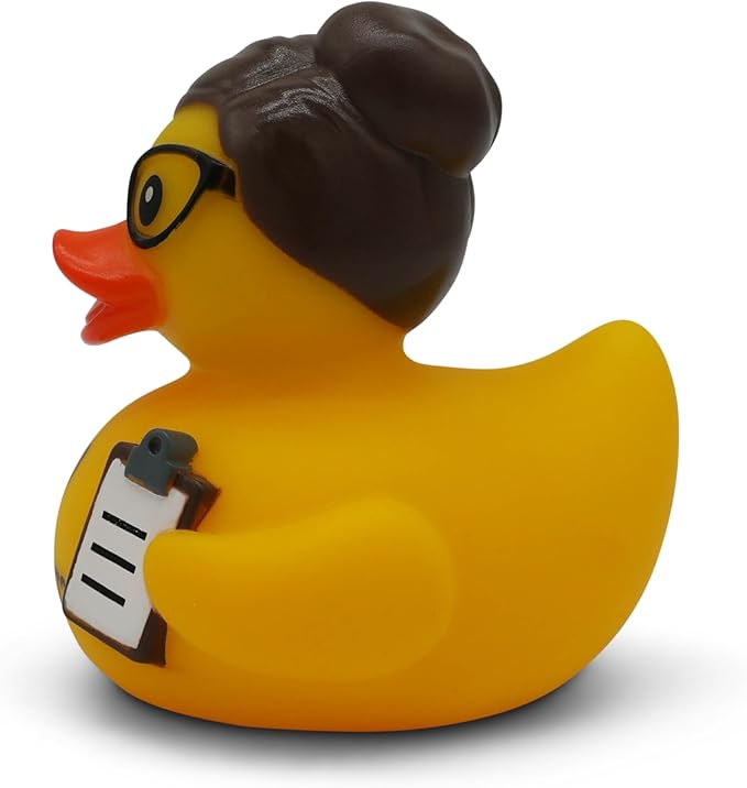 Funny Rubber Duck – Hilarious Decorative Duck for Bathroom, Desk, or Gag Gift – Quirky Collectible with Sarcastic Quote – Great Gift for Adults, Coworkers, or Friends-Document It