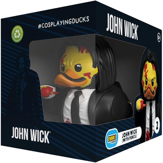 TUBBZ Boxed Edition: John Wick Chapter 3 - John Wick Pencil Cosplaying Rubber Duck Vinyl Figure