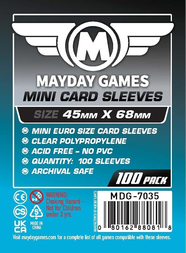 Mayday Games Scythe Game Accessory -Standard Compatible Card Sleeve Bundle