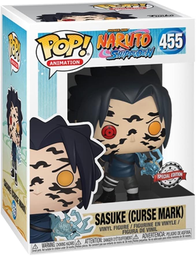 Funko Pop! Animation: Naruto - Sasuke Uchiha with Scars - Naruto Shippuden - Vinyl Collectible Figure - Gift Idea - Official Merchandise - Toy for Children and Adults - Anime Fans