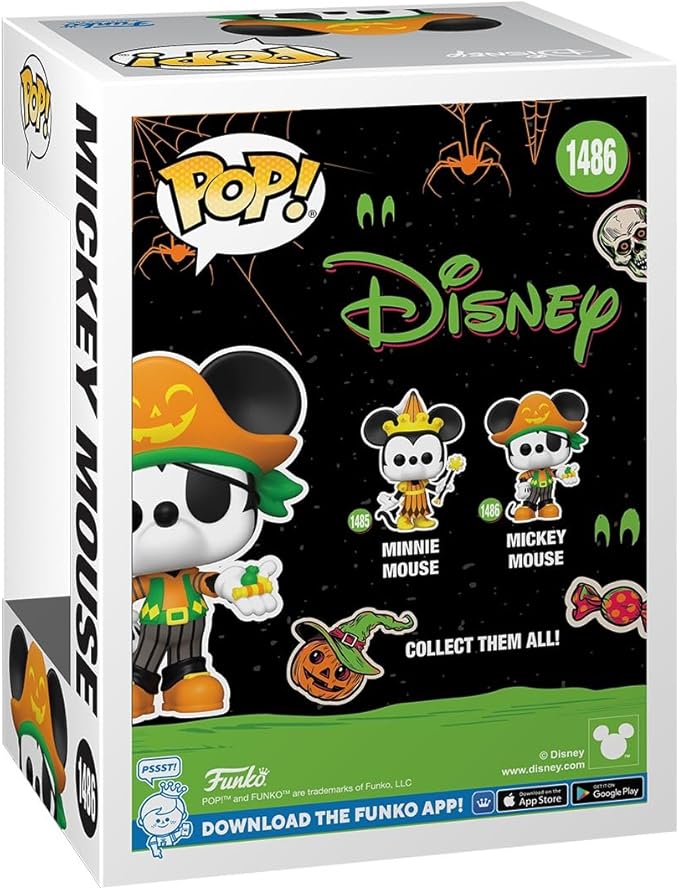 Funko POP! Disney: Halloween - Pirate Mickey Mouse - Disney Standard Characters - Collectable Vinyl Figure - Gift Idea - Official Merchandise - for Kids & Adults - Horror Fans