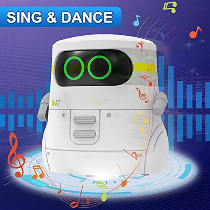 Smart Robot for Kids - Voice Controlled & Touch Sensing Companion Robot with Singing, Dancing, and LED Eyes, STEM Educational Toy
