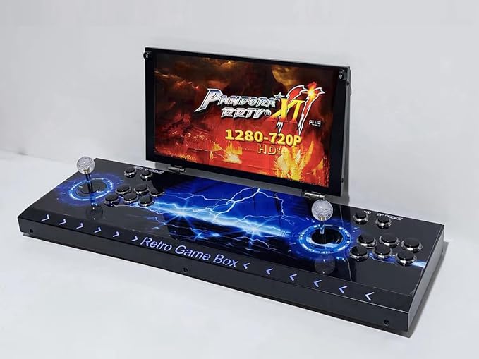 35000 in 1 Portable Arcade Game Console 17.5-inch HD Screen Dual Players Pandoras Box 80S,Retro Video Game Machine Search/Hide/Save/Load/Pause Games (17.5-Dual Players)