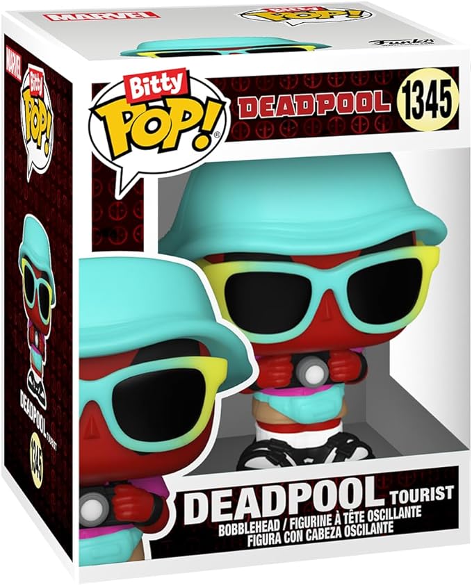 Funko Bitty POP! Deadpool - BBQ Master , 4-Pack and A Surprise Mystery Mini Figure - 0.9 Inch (2.2 Cm) Collectable - Stackable Display Shelf Included - Gift Idea - Party Bags Stocking - Cake Topper