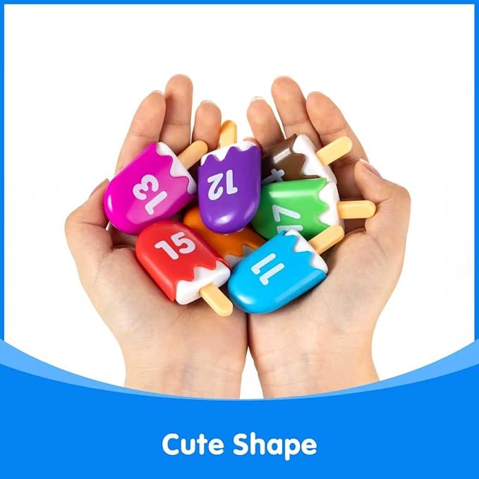 Mini Number Pops 11-20 — Number Learning Toys,Toddler Counting & Color Matching Toys for Kids
