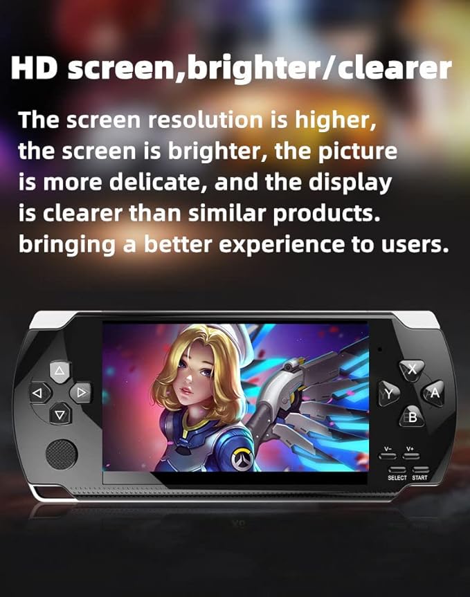 Retro Video Game Console Screen Built-in 2000 Games Handheld Game Console Multiple Emulators Mini Portable Game Device MP3 MP4 Music TV Output E-Bbook Children/Men/Festivals
