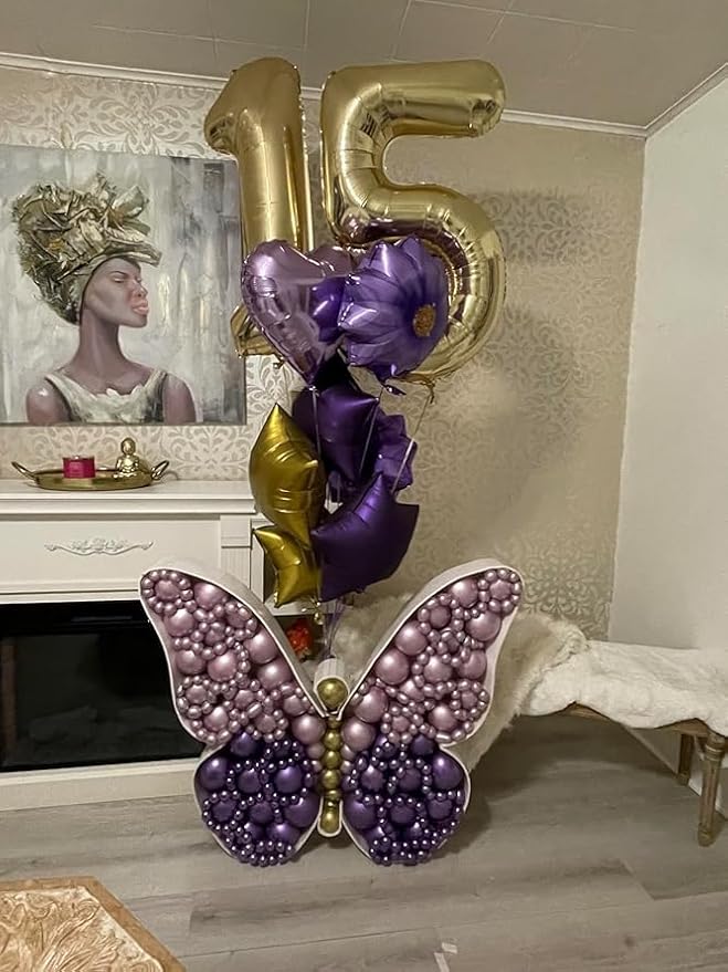40 Inch Light Gold 15 Number Balloons White Gold Giant 15 Foil Mylar Helium Large Digital Balloon Champagne Gold Birthday Numbers Jumbo Balloons 15th or 51st Anniversary Party Decorations Supplies