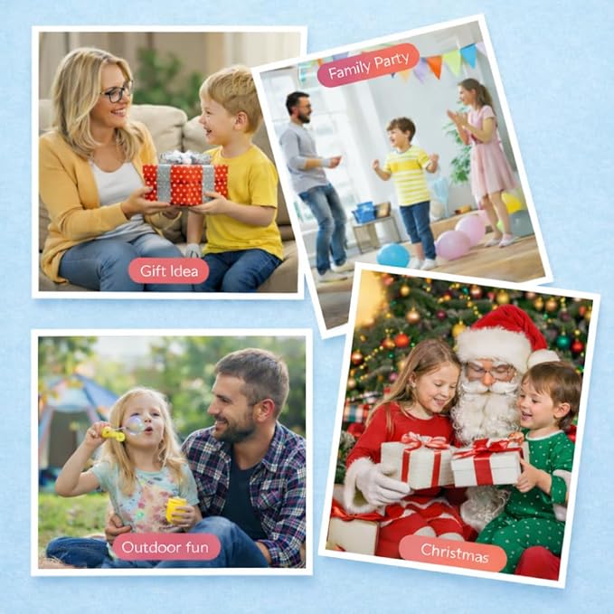 Karaoke Machine for Kids, Portable Bluetooth Speaker with 2 Wireless Microphones, Christmas Birthday Gift Toy Ideas for Boys and Girls Ages 4, 5, 6, 7, 8, 9, 10, 12+ Years Old (Blue)