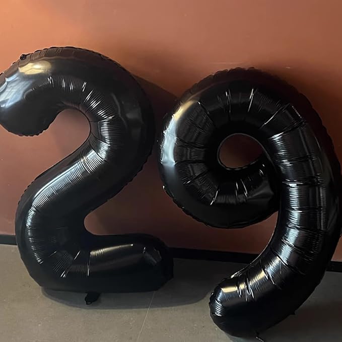 40 Inch Black Number 19 Digital Balloon,Jumbo Mylar Foil Helium Balloon for 19 Balloons for Birthday Party,Wedding Anniversary Party Decorations