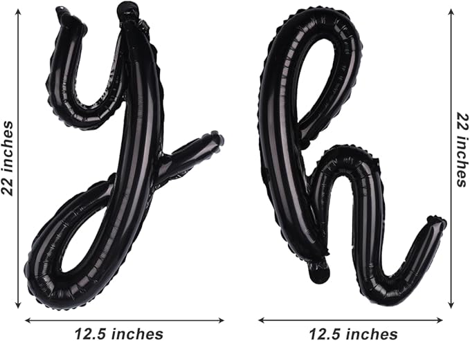 Yee Haw Balloons for Cowboy First Rodeo Birthday Yee Haw Banner for Western Cowgirl Bachelorette Decorations (Black)
