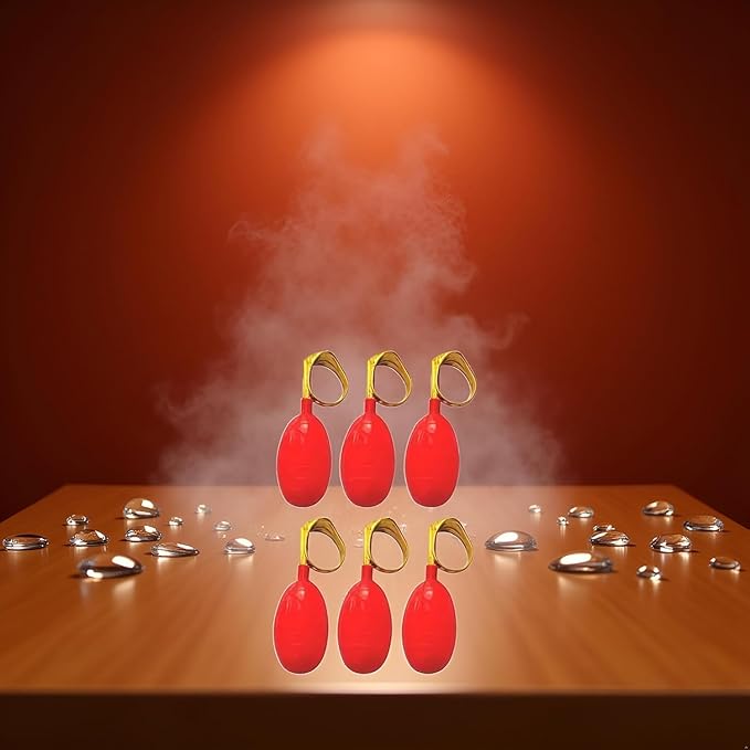 3Pcs Water Squirt Games Water Spray Ring Tricky Games Spoof April Fools' Day Tricky Prank Gag Practical Jokes Novelty and Gag Red