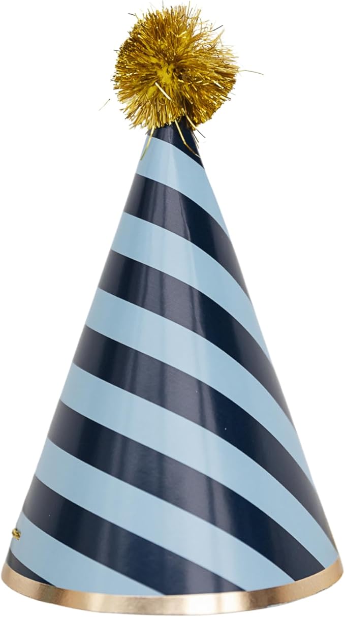 Bonjour Fete Hogwarts™ House Paper Party Hats, Harry Potter Accessories | Wizard Costume Headwear | Wizarding World Merchandise, Birthday Celebration Favors | Pack of 8, 5.5"