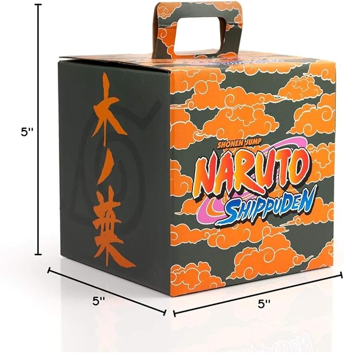 JUST FUNKY Naruto Shippuden Konoha Collectors Looksee Box | Mystery Box Collectors Items | Naruto Toys and Accessories | 5 Themed Toy Collectibles