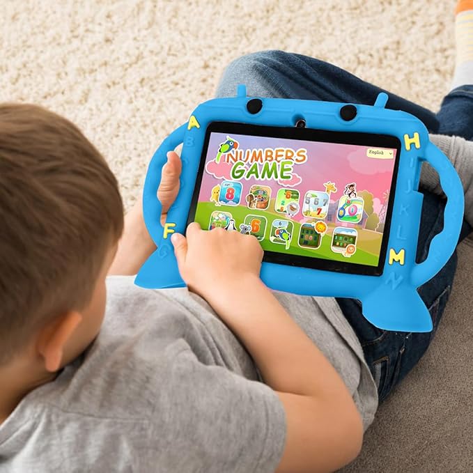 Kids Tablet, 7 inch Tablet for Kids 3-10, Educational Learning Toddler Tablet Android 11, 3GB RAM+32GB ROM Storage, Google Play YouTube (Blue)