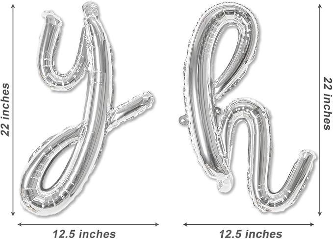 Yee Haw Balloons Yee Haw Banner for Cowgirl First Rodeo Birthday Western Cowboy Party and Yee Haw Bachelorette Decorations (Silver)