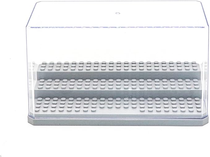 Acrylic Minifigure Display Case Stackable Action Figures Blocks Display Box, Clear Dustproof Display Case Box for Lego Lovers