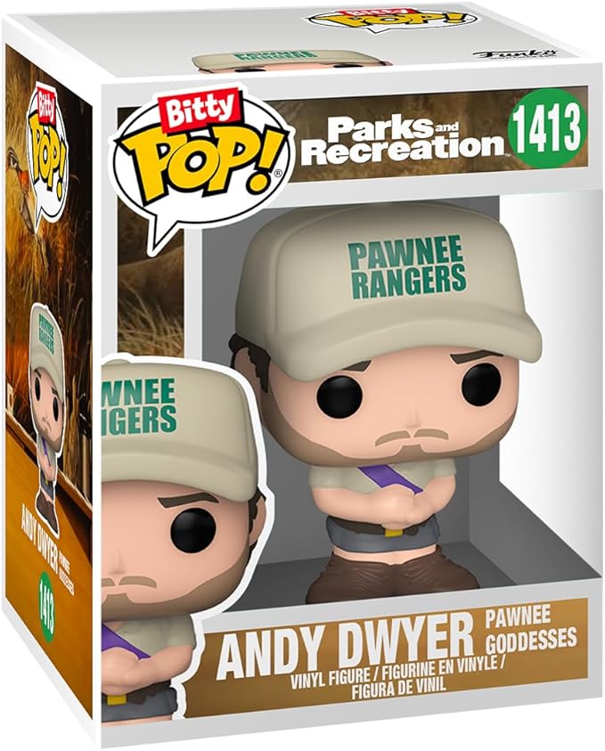 Funko Bitty POP! Parks & Recreation - 4 Pack - Bitty POP! Andy As Princess Rainbow Sparkle, Bitty POP! Duke Silver, Bitty POP! April Ludgate, and a Mystery Bitty POP! Figure - 0.9 Inch (2.2 Cm)