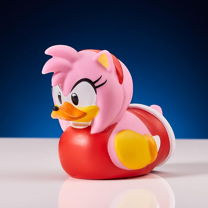 TUBBZ Mini Amy Rose Collectible Vinyl Rubber Duck Figure - Official Sonic The Hedgehog Merchandise - Kids TV, Movies & Video Games