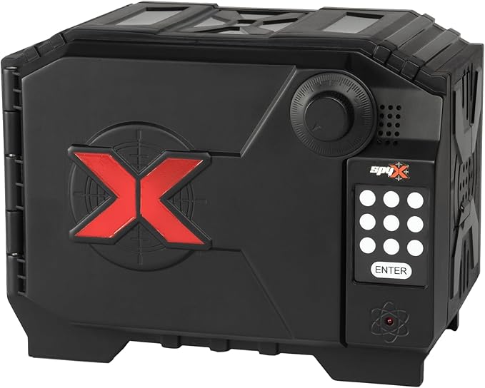 SpyX / Alarm Safe. Top-Secret Gadget for Spy Kids to Protect Your Valuables! Key in Your Secret Code Or Password. Alarm Sounds If Someone Tries to Break in. Stealth Toy Locker for Young Agents!