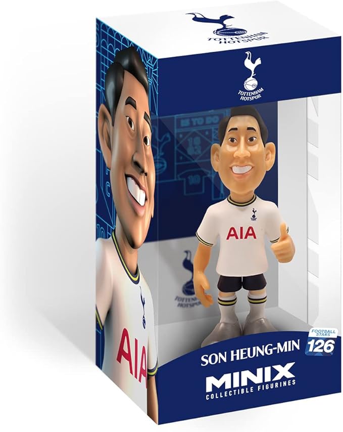 MINIX COLLECTIBLE FIGURINES – Son Heung-min, Official Tottenham Hotspur, Sports Collectable 12 cm Figurine, Unique Soccer Gift for All Ages, Football Stars