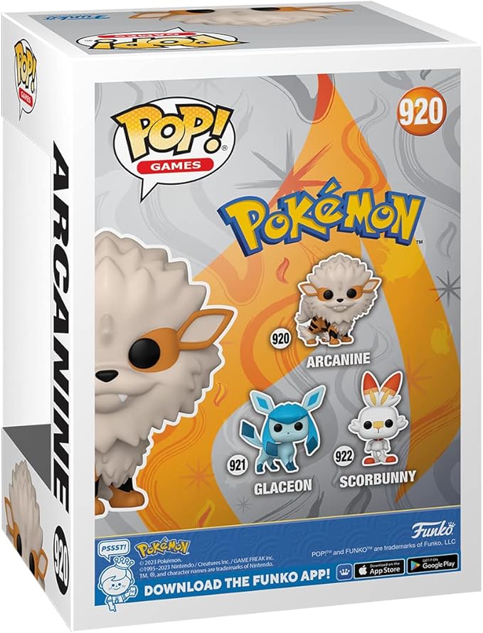 Funko Pop Games: Pokemon - Arcanine - Collectable Vinyl Figure - Gift Idea - Official Merchandise - Toys for Kids & Adults - Video Games Fans - Model Figure for Collectors and Display
