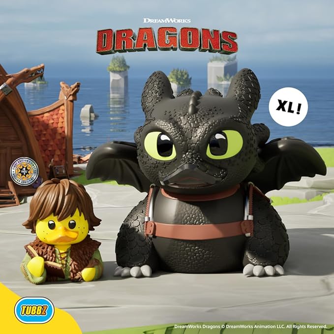 TUBBZ First Edition: How to Train Your Dragon - Hiccup Cosplaying Rubber Duck Vinyl Figure – Official Collectible for Fans of HTTYD