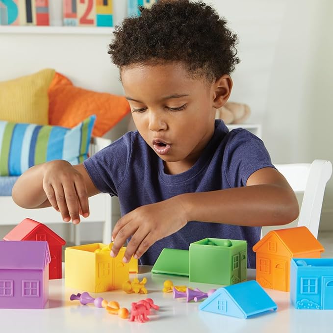 Learning Resources All About Me Sorting Neighborhood - Montessori Preschool Activities, Social Emotional Learning, Color Sorting and Counting , Fine Motor Toys, Gifts for Boys and Girls