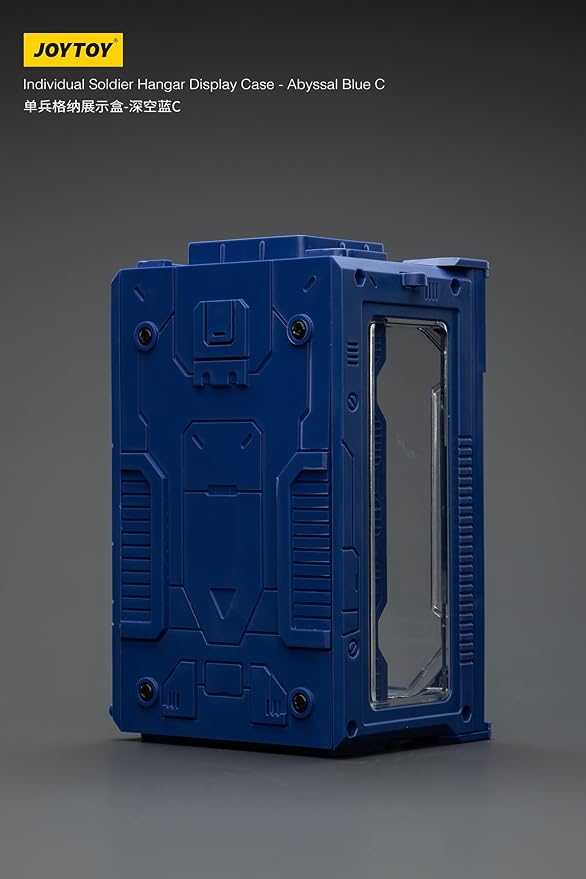JOYTOY 5'' Display Box,Action Figures Display Case - Individual Soldier Hangar Display Case - Abyssal Blue C - Dustproof Collectibles Box Ages 15+