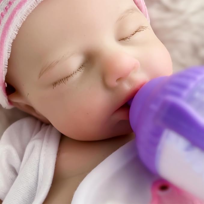 OtardDolls 33cm Reborn Baby Dolls Silicone Full Body Girl Lifelike Handmade Painted Dolls Silicone Reborn Babies for Kids