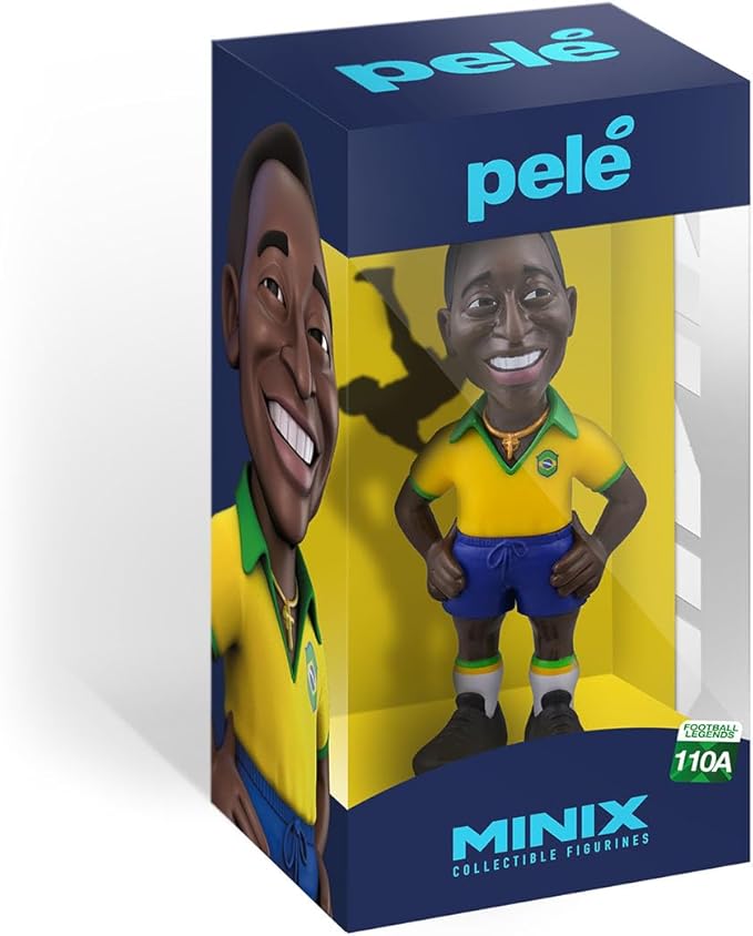 MINIX COLLECTIBLE FIGURINES - Sports Collectable 12 cm Figurine, Pele - Brasil 1ST KIT