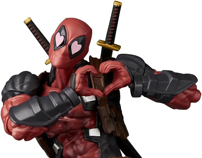 Kaiyodo Revoltech Amazing Yamaguchi Deadpool Ver. 2.5, Total Height: Approx. 6.7 inches (170 mm), Non-scale, PVC & ABS, Painted Action Figure, NR050