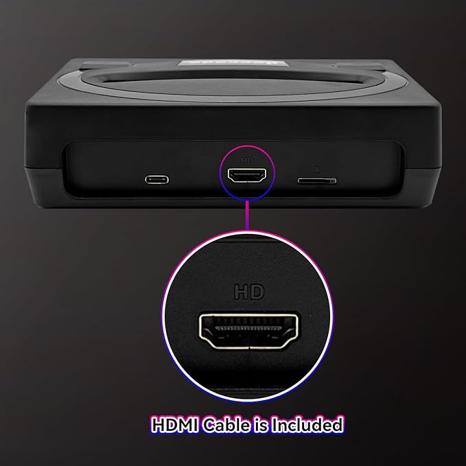 Retro Game Console 12 MD Games Cartridge Portable 18 Built-in PIKO Classical Licensed Games Plug and Play Video Games for TV, Gifts for Boys Girls Adults
