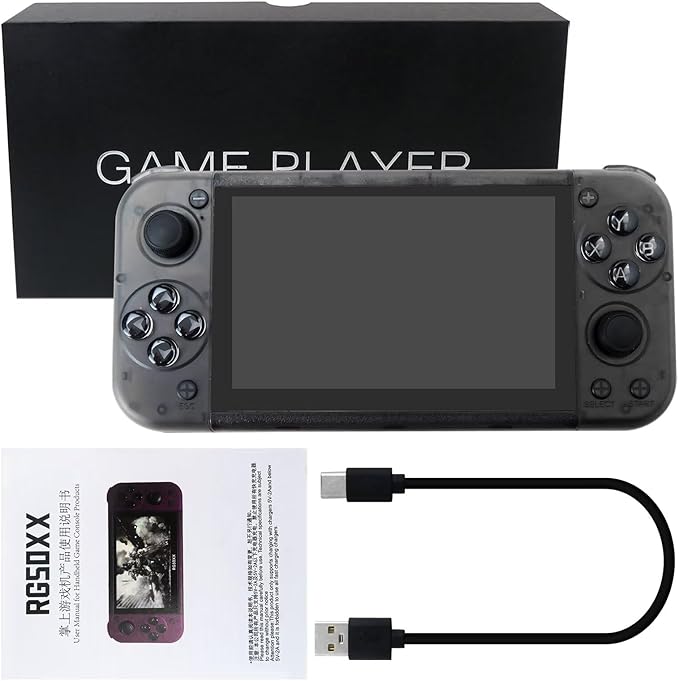 New Portable Handheld Gaming Gaming w/ High Resolution Screen, 15000+ Classic Retro Games, 30+Game Format 5-inch HD Eye Protection Screen Larger Storage