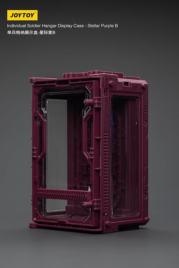 JOYTOY 5'' Display Box,Action Figures Display Case - Individual Soldier Hangar Display Case - Stellar Purple B - Dustproof Collectibles Box Ages 15+