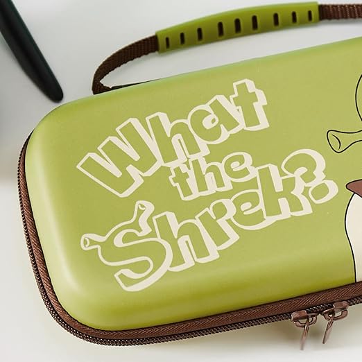 Numskull Shrek Hard Shell Travel Case for Nintendo Switch and OLED Model Console - Fits 10 Games and Switch Accessories