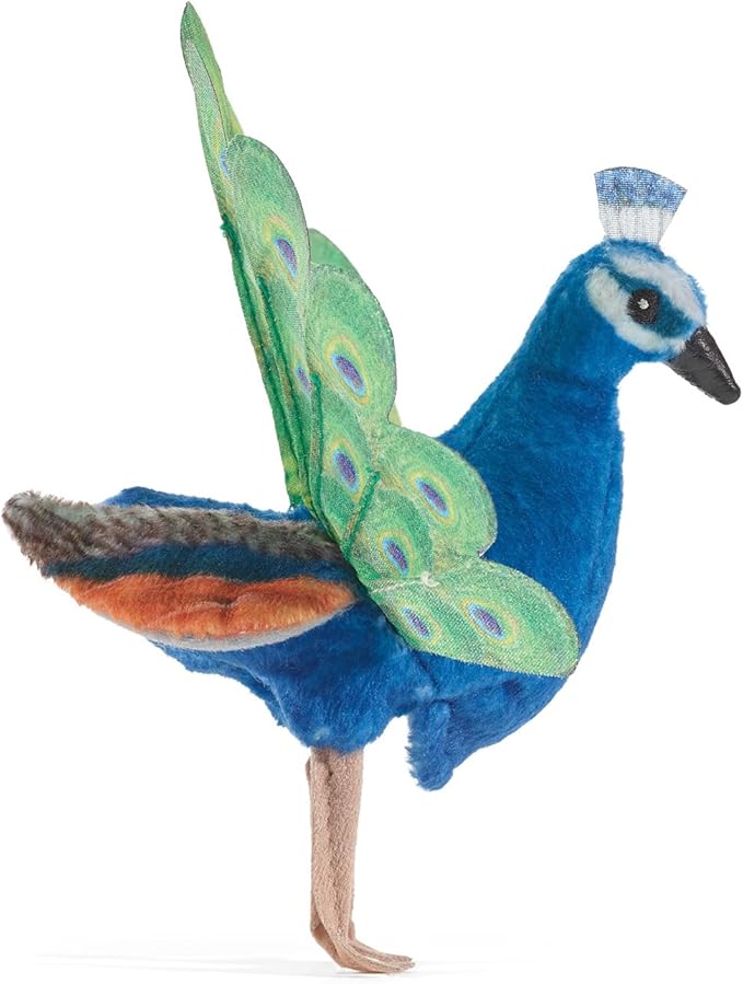 Folkmanis Mini Peacock Finger Puppet