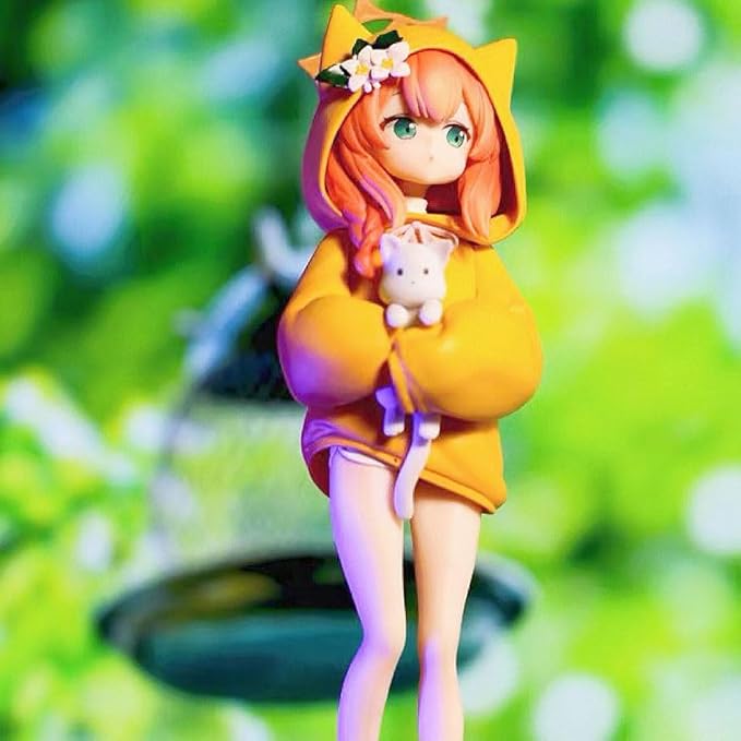 Iochi Mari Figure Model Anime Girl Figure Yellow Costume Styling 8.27" Standing Pose Iochi Mari Action Figures Collections Desktop Ornaments