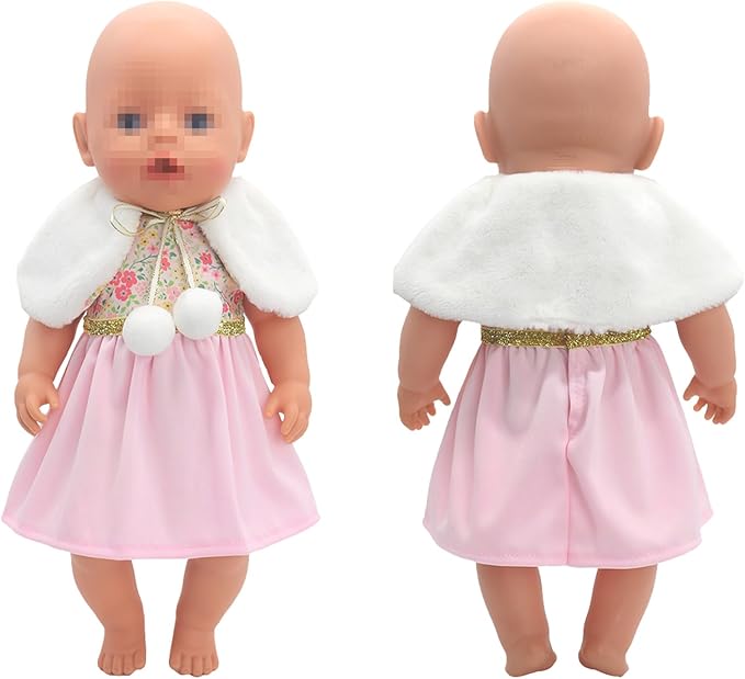 SOTOGO 5 Sets Doll Clothes Outfits Jumpsuits for 14 to 16 Inch New Born Dolls, American 18 Inch Dolls Clothes and Accessories