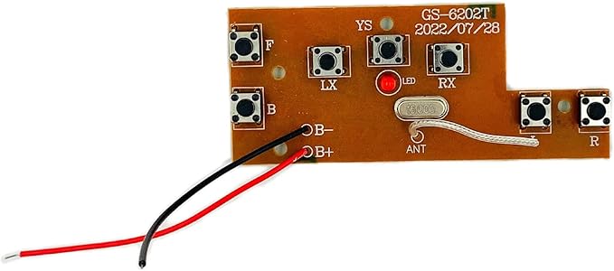 2.4G 7-Way Remote Control Rotation Drift Car Circuit Board - RC Transmitter & Receiver Set for DIY Projects
